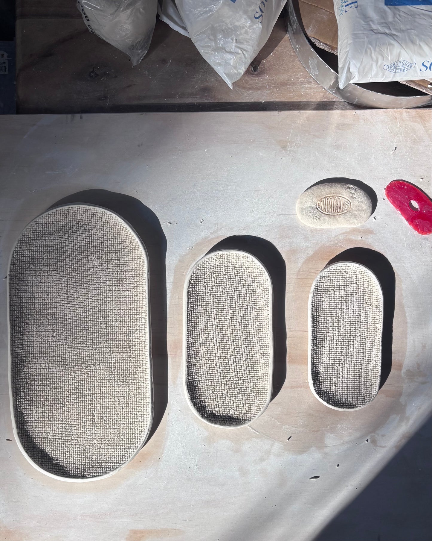 Porcelain Hessian Oval Platter