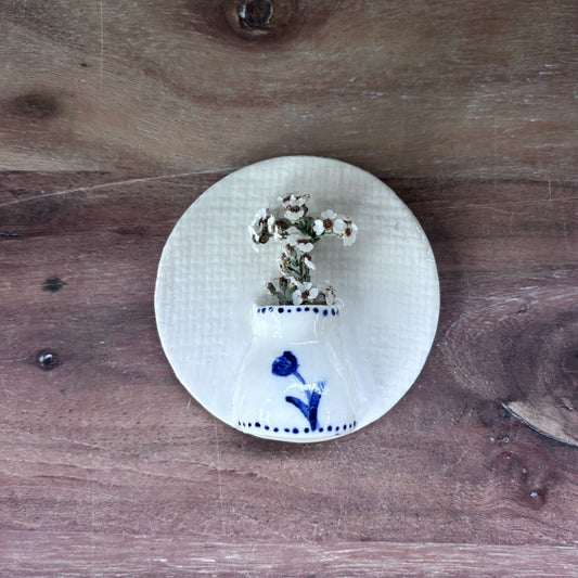 Porcelain Mini Wall Vase - Tulip
