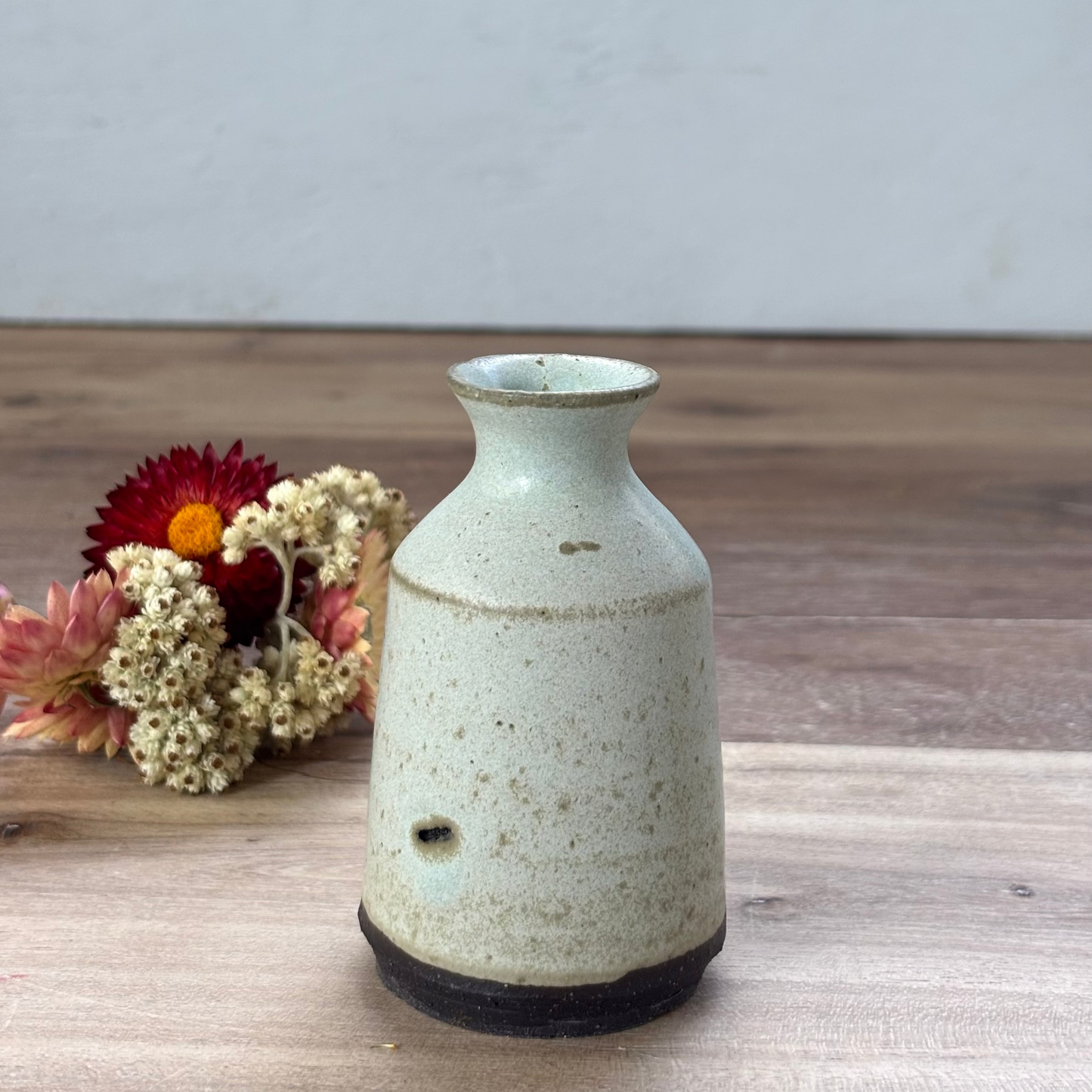 Ink Pot Vase & flowers - Eucalyptus