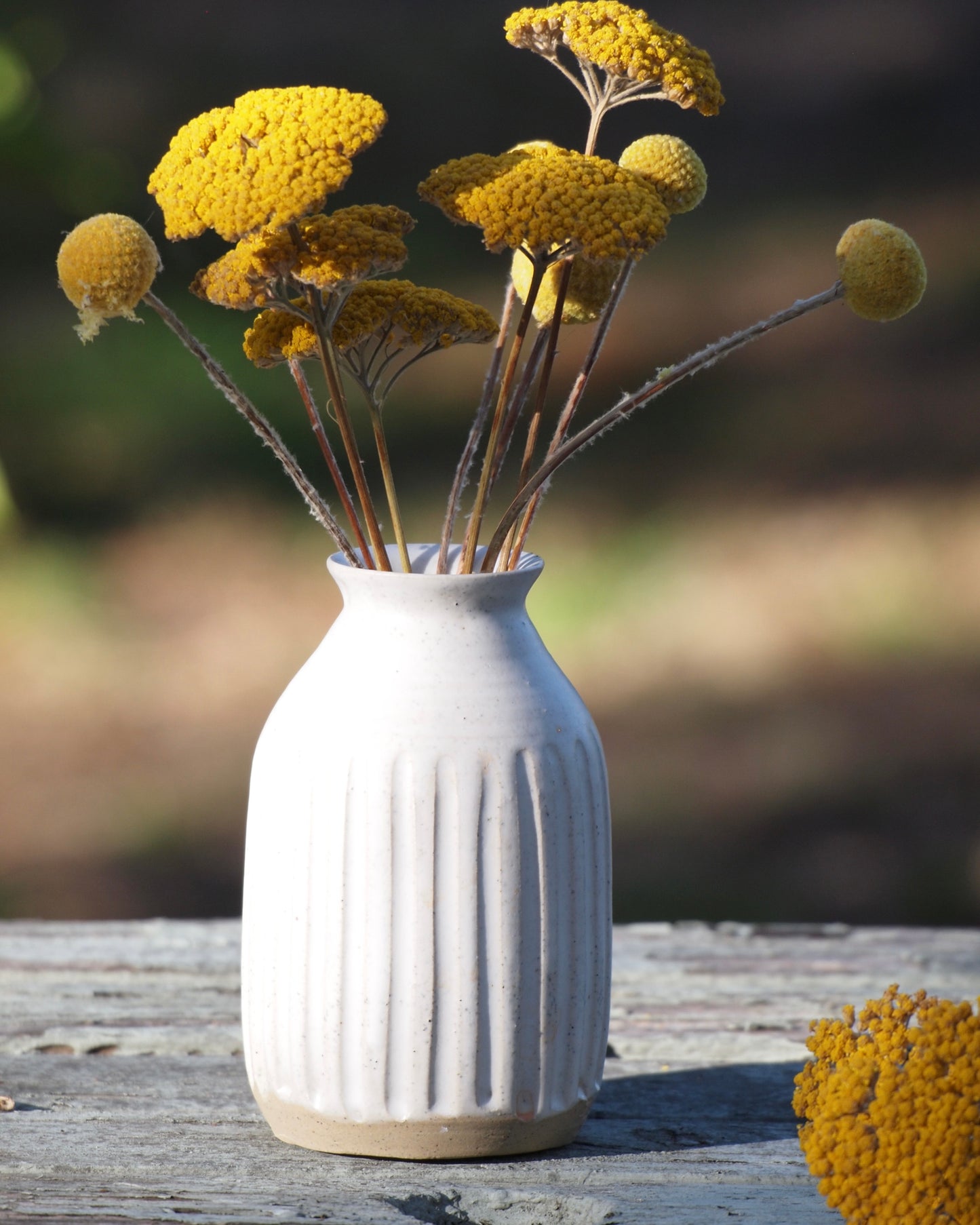 Carved Bottle Vase - 13cm