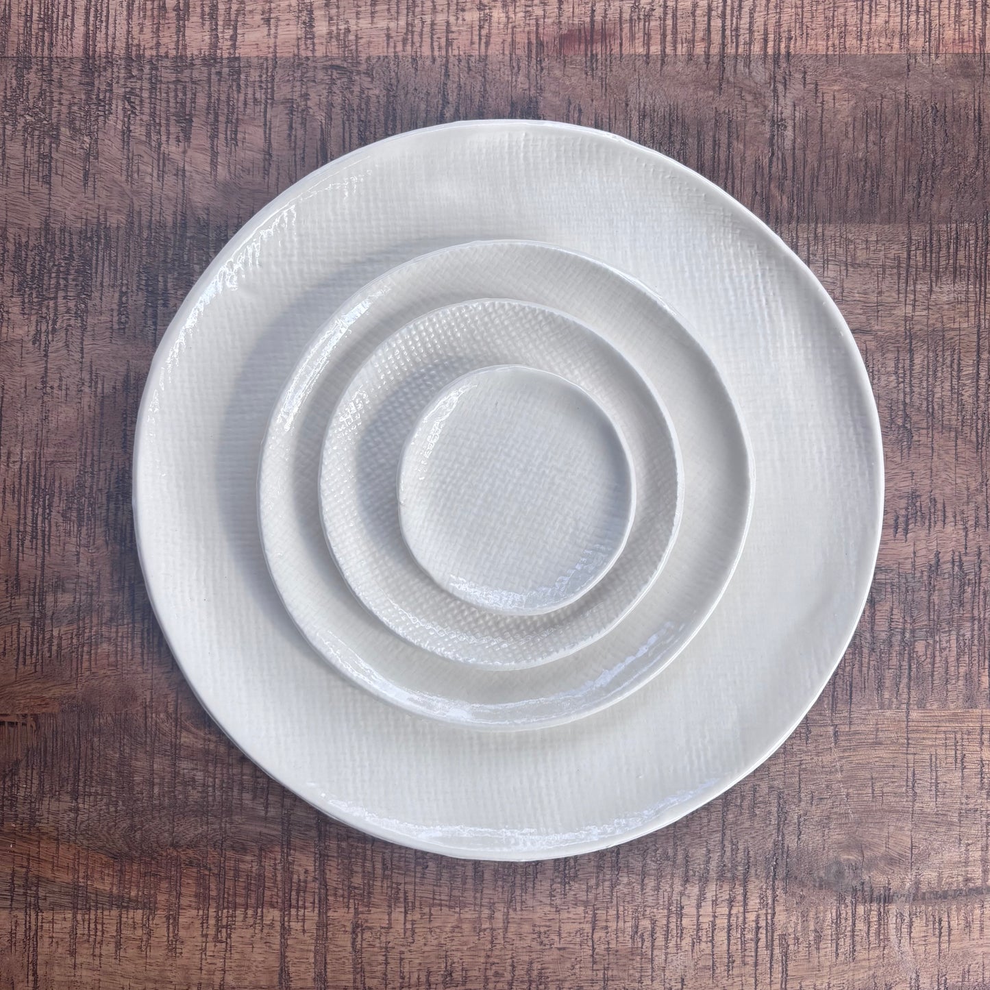 Porcelain Hessian Plates