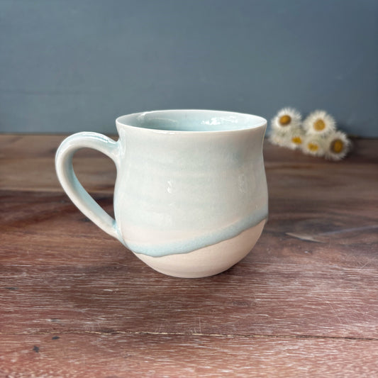 Porcelain Curved Ocean Mug