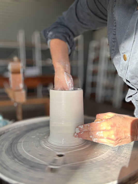 Private Wheel Thrown Pottery Lesson 4 x 2.5 hour sessions