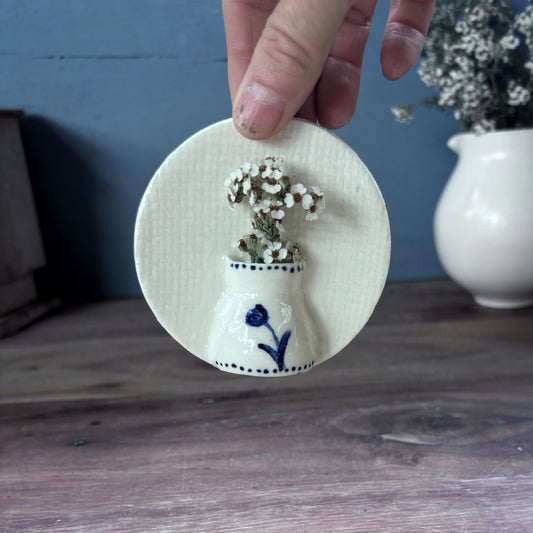 Porcelain Mini Wall Vase - Tulip