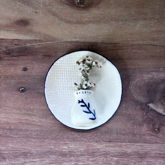 Porcelain Mini Wall Vase - Branch
