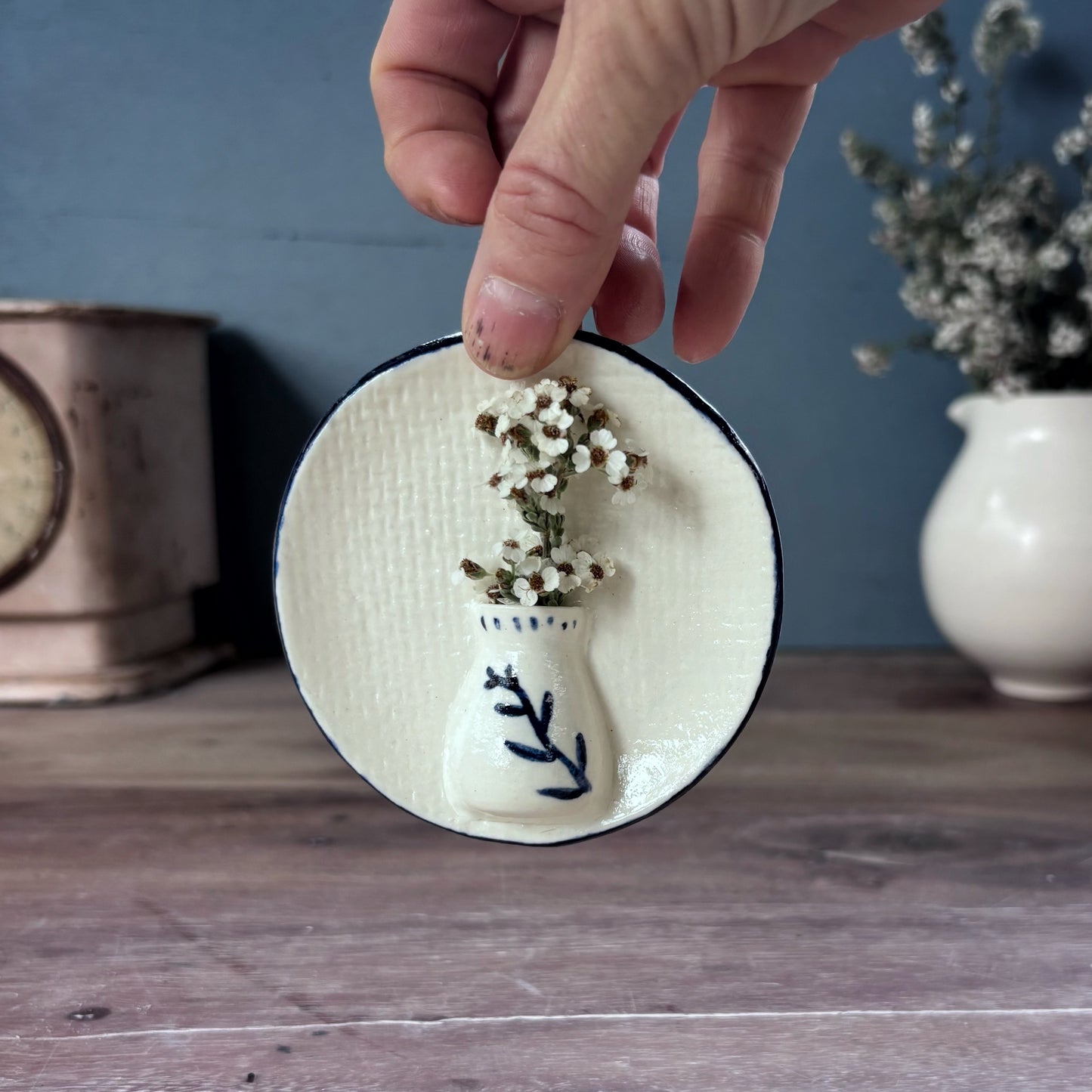 Porcelain Mini Wall Vase - Branch