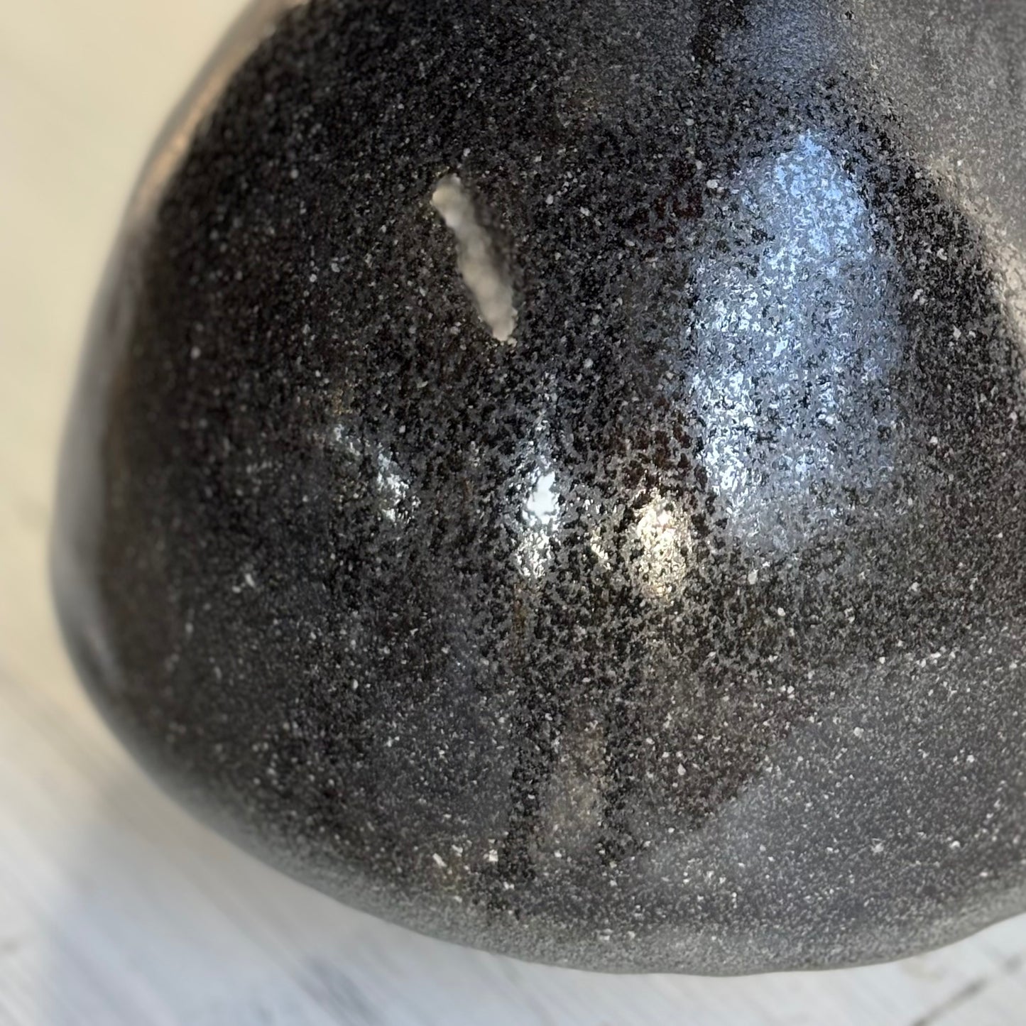 Wood Fired Black Vase