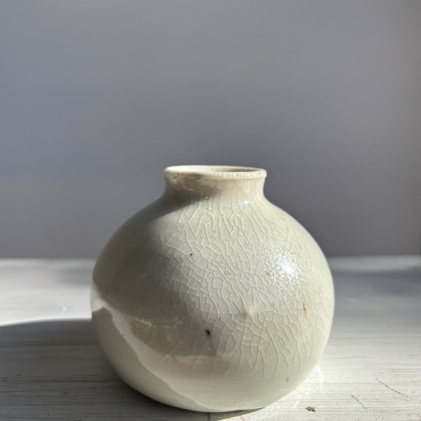 Wood Fired Porcelain Bud Vase