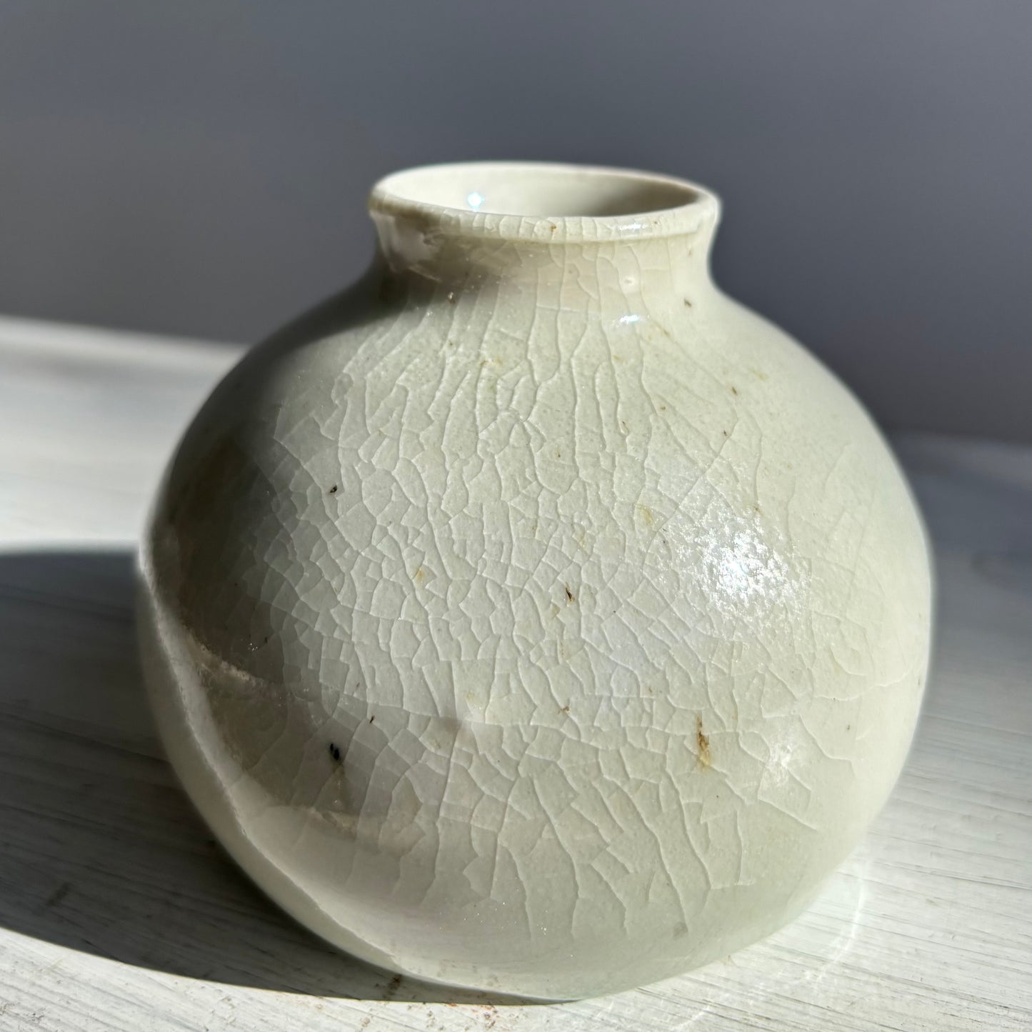 Wood Fired Porcelain Bud Vase