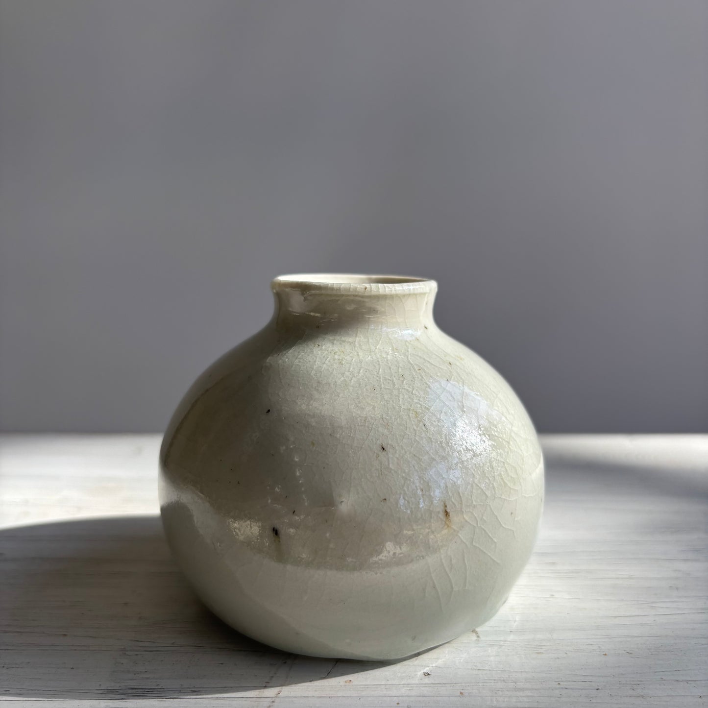 Wood Fired Porcelain Bud Vase