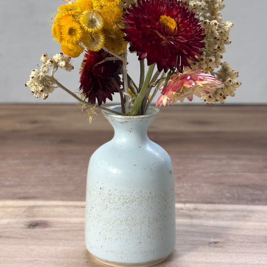 Ink Pot Vase & flowers - Shoreline