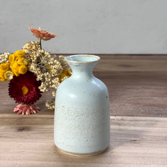 Ink Pot Vase & flowers - Shoreline
